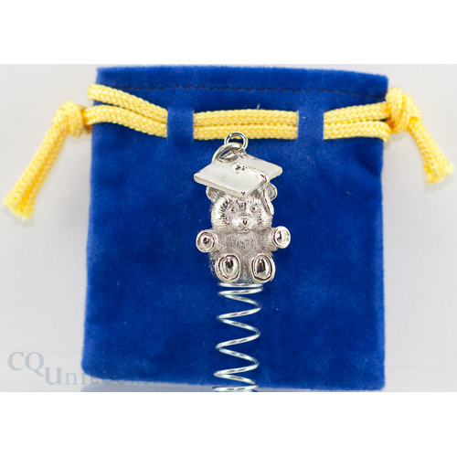 Mortar Board Bear ( with Blue Pouch - 3cm )