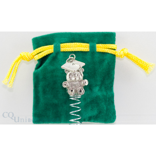 Mortar Board Bear ( with Green Pouch - 3cm )