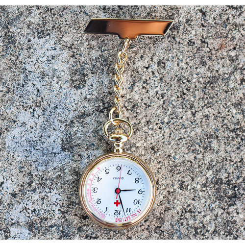 Nurses Lapel Fob Watch ( Ladies - Gold Colour )