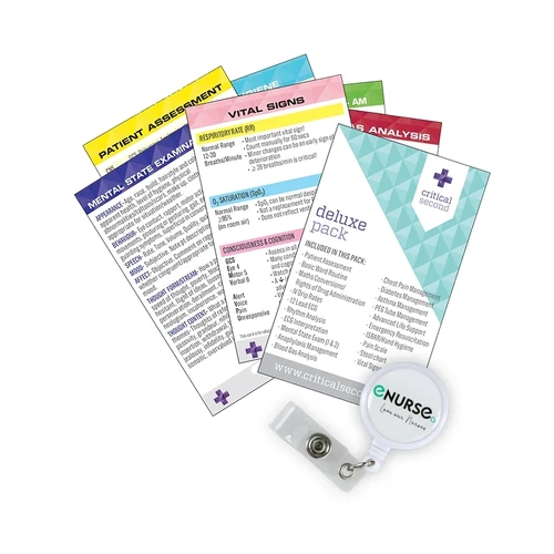 Critical Second Clinical Complete Nurse Card Pack + FREE Clip