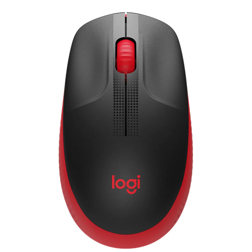 Wireless Optical Mouse M190 Full Size ( Black and Red )
