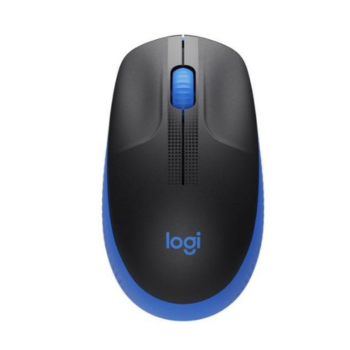 Wireless Optical Mouse Fullsize M190 ( Black and Blue )
