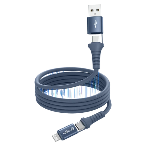 4 in 1 Magnetic Charging Cable with Lightning and USB-C Connectors