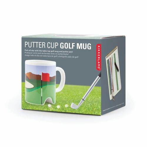 Putter Cup Golf Mug (with Pen) Multi-Coloured