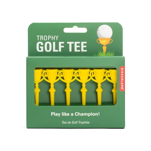 Trophy Golf Tee - 6pcs Set Yellow