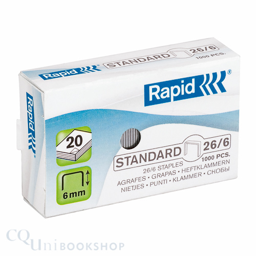 Standard 26/6 Staples ( 6mm x 1000 )