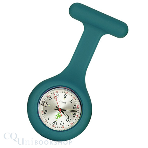Silicone Fob Watch with Date Function ( Teal )