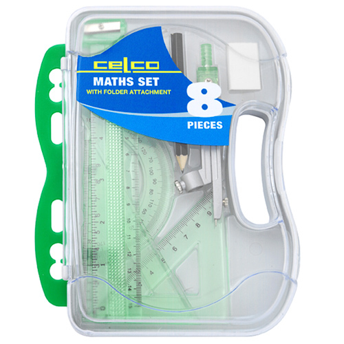 Celco Flash Angles ( 8 piece Maths / Compass Set )