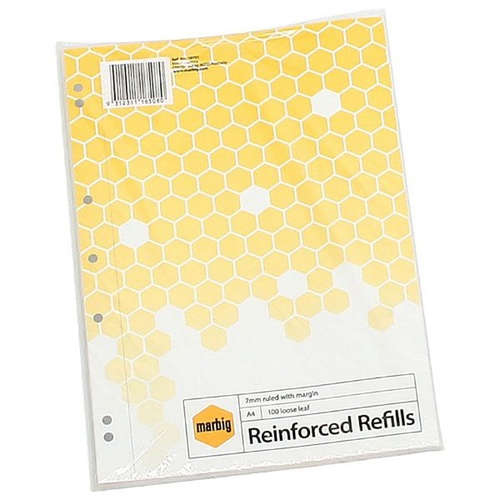 Reinforced Loose Leaf Refills ( A4 - 100 sheet )