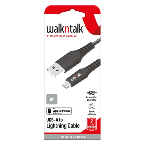 Charge & Sync Cable ( Lightning - Blk / White )