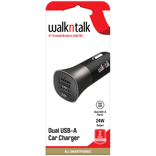 Dual USB Car Charger ( 4.8 AMP Super Fast Charge )
