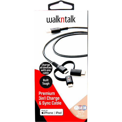 Premium Charge & Sync Cable ( 3 in 1 )