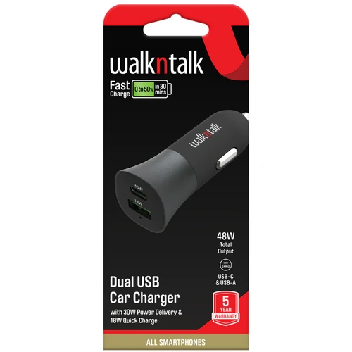 Dual USB Car Charger ( Fast Charge )