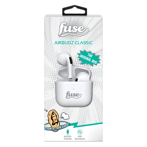 Airbudz Classic Wireless Stereo Headphones ( White )