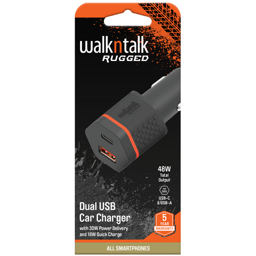 Dual USB Car Charger Rugged
