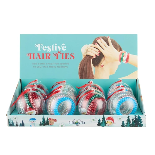 Festive Spiral Hair Ties