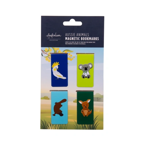 Aussie Animals Magnetic Bookmarks 4pcs Set