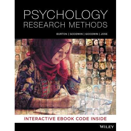 Psychology Research Methods, 1st Edition