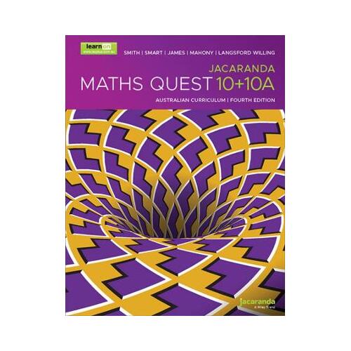 Jacaranda Maths Quest 10+10A Australian Curriculum
