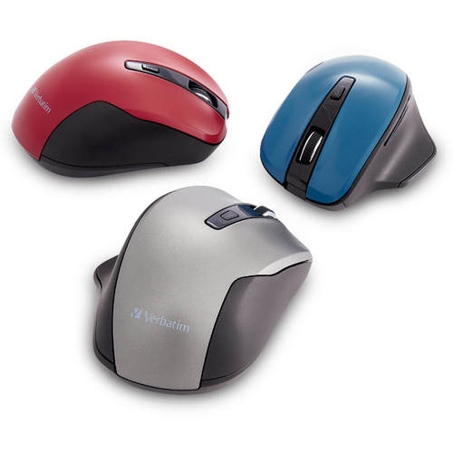 Silent Ergonomic Wireless Blue LED Mouse
